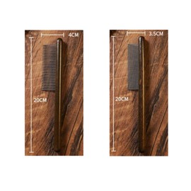 2PCS Wood Cat Brushes, Dog Flea Comb, Pet Comb Grooming Tool for Cats Dogs Rabbits