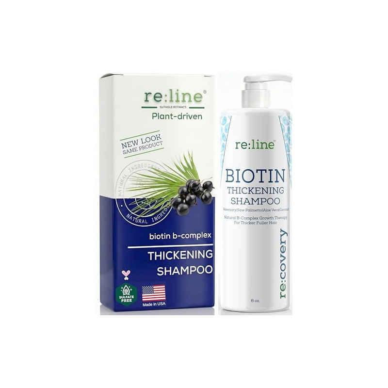 Paisle Botanics - Shampoo con Biotina, Romero y Aloe Vera,