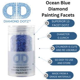 Diamond Dotz Freestyle DDC.8130 2.8mm Bl Freestyle Gems, azul océano 4 piezas