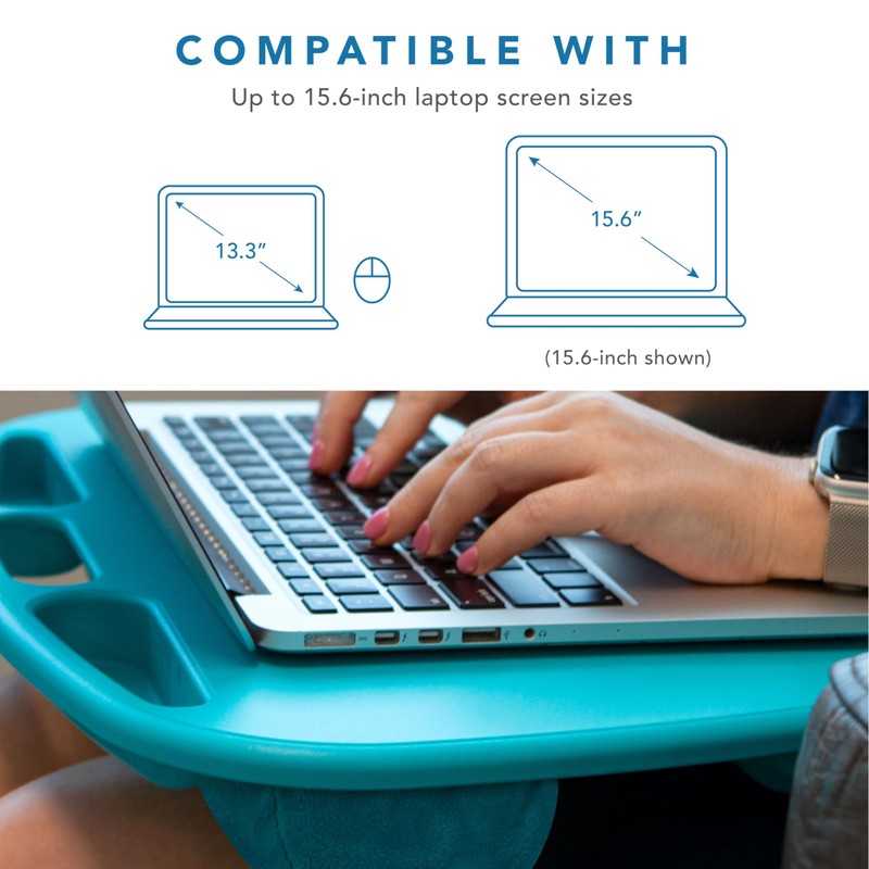 LAPGEAR MyDesk Lap Desk with Device Ledge and Phone Holder