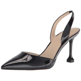 Marc Fisher Marc Fisher Women's HADYA Pump, Black Leather, 8