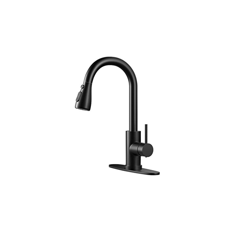Kitchen Faucet with Pull-Down Spray Single Handle high arc Commercial