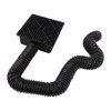Black Gutter Downspout Extensions Catch Basin Low Profile Downspout Extender