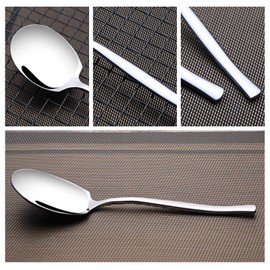 Bblina 8 Pieces Large Serving Spoons, Stainless Steel Buffet Serving Spoons