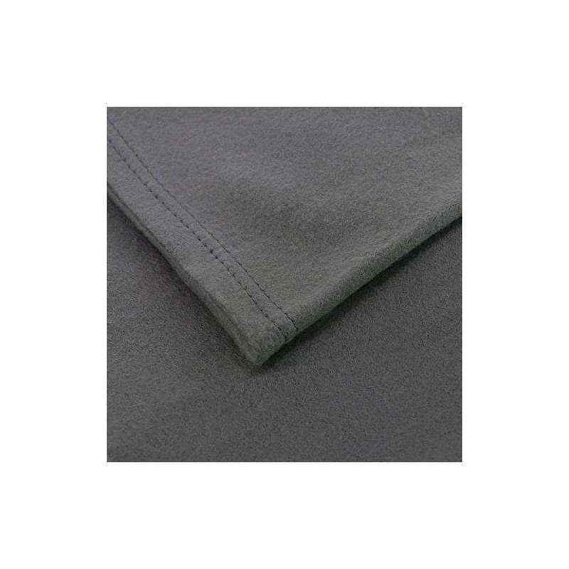 Euromat Polar Fleece Blanket, Cuddly Blanket, Sofa Blanket with Stitched