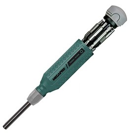 Bowers Tool Co. Megapro Torx Star Screwdriver 14 in 1 Multi Bit T5-T30 Made in USA 151TORX Green, Gray