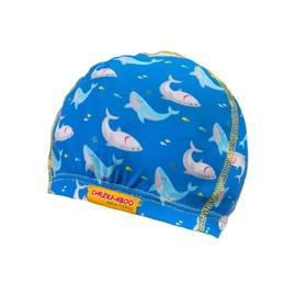 Cheekaaboo Swim Cap for Kids, Soft, Stretchable Spandex Swimming Hat, Quick-Dry Toddler and Kids Swimming Cap for 2-8 Years Old, Ideal for Beach and Pool, Shark