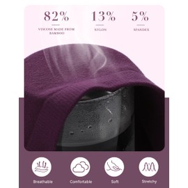 BAMBOO COOL Women's Briefs Underwear Leg High Cut Ladies Seamless Panties Soft and Breathable multicolor 5 Pack