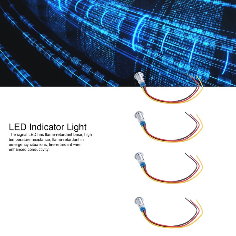 4 Set LED Indicator Light Common Cathode Lamp Industrial Control