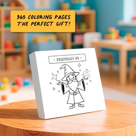 2026 Kids Coloring Daily Calendar | 2025-2026 Fun Art Activity for Children with Doodles to Color Every Day of The Year, Great Gift for Girls & Boys | A Present That Will Bring Joy Everday of The Year, Cute Christmas Advent Calendar, School Classroom Mus