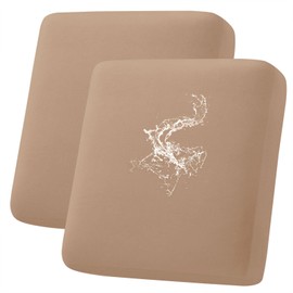 hyha Waterproof Couch Cushion Covers, Magic Sofa Covers Washable, Stretch Sofa Seat Cushion Slipcovers, Waterproof Couch Covers for Sofa Pets (2 Cushion Loveseat, Camel)