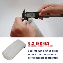 BestEvMod for Ioniq5 Center Console Armrest Pad Cover Morse Code Design Extra Soft Microfiber Leather Waterproof Protector Seat Armrest Cover Compatible with Hyundai Ioniq 5 2021-2023 (White)