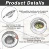 Pack of 4 Drain Strainer Shower, 7.5 cm Hair Strainer