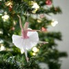 Kurt Adler Elegant Ballerina Ornament with White Tutu, 6.75", Pink