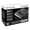 Thermaltake Smart 600Watt 120mm Fan Single +12V Rail PS, PS-SPD-0600NPC
