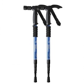 Heidi Works Mountaineering Stick Flash 2P set T-shaped straight mountaineering pole Heidi Works Mountaineering Stick = (Flashlight T-shaped black 2p)