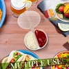 WEZCHUGHAOL 20 Pcs Double Compartment Condiment Containers with Lids 2024