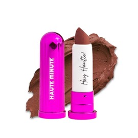 Haute Minute Makeup 4Ever Haute Lipstick – Brown Lipstick Long Lasting, Bold Satin Finish, Vegan, Cruelty-Free - Clean & Natural, Travel-Friendly Lip Color (Meet Me There!)