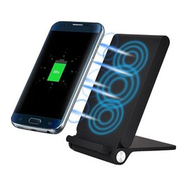 Wireless Charger 10W Fast Folding Compatible with BLU G91 Max/G91 Pro/G90 Pro, Stand 3-Coils Charging Pad Slim