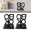 1 Pair Modern Bookend Non Slip Heavy Duty Decorative Book