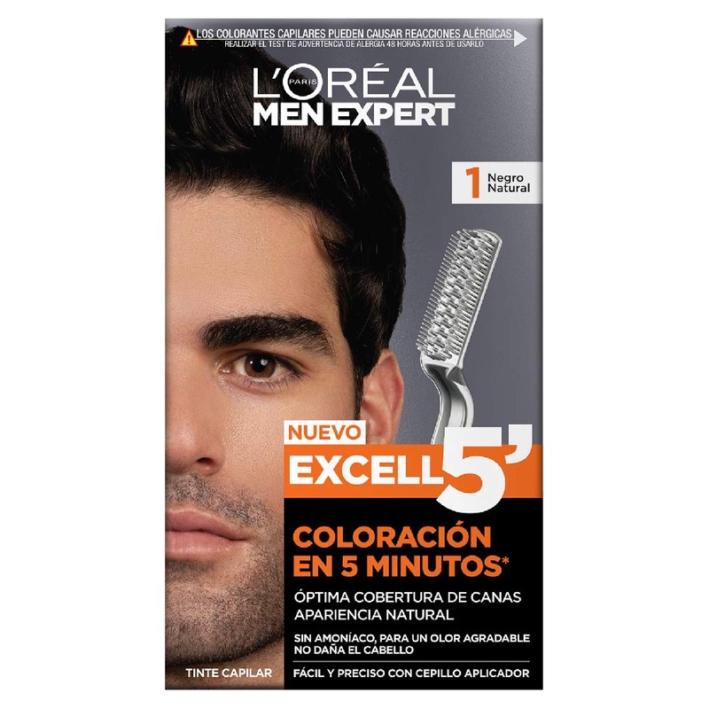 L'Oréal Paris Men Expert, Excell 5 Tinte Capilar Permanente Sin