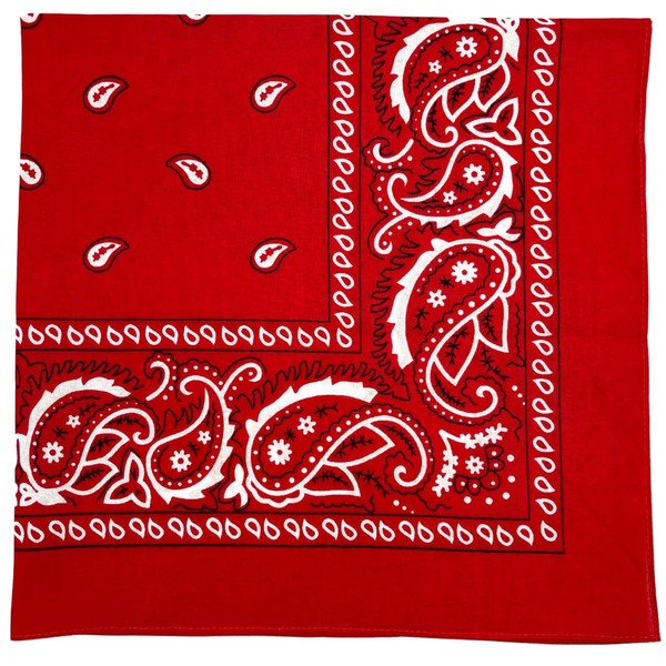 MDSTYLE Extra Large Bandana 27” x 27” 100% Cotton for