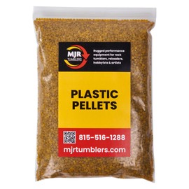MJR Tumblers 5 lb Plastic Pellets Media for Rock Tumbling Polishing All Stone