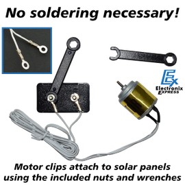 EX ELECTRONIX EXPRESS Solar Power Training Course Science Project - Teaches How to Make Solar and Electrical Circuits, Illustrated Guidebook Included