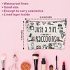 Funny Makeup Bag Gift, Who Loves Raccoon, Motivational Travel Bag,