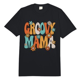 Groovy Mama 70s Hippie Theme Party Outfit 70s Costume Women Comfort Colors Adult Heavyweight T-Shirt