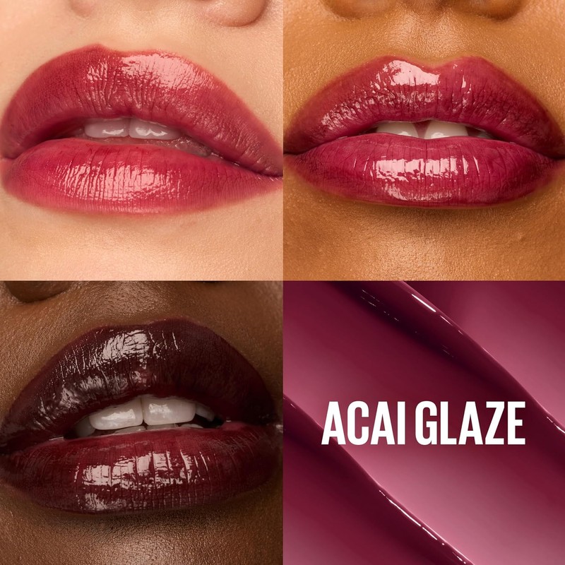 Maybelline Lifter Glaze, Bálsamo Labial Hidratante con Cereza, Acai Glaze