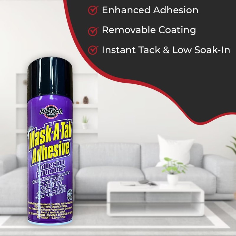 HI-TECH Mask-A-Tak Adhesive Promoter Spray – Instant Tack Bonding for