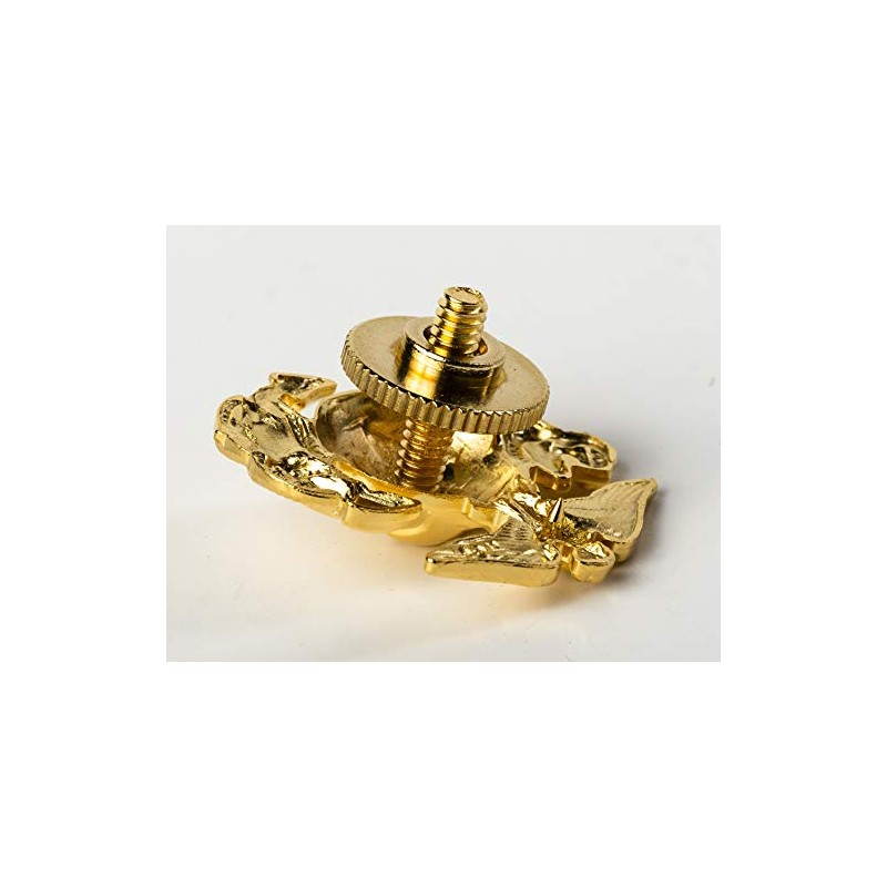 Marlow White USMC Dress Cap Device, ENLISTED
