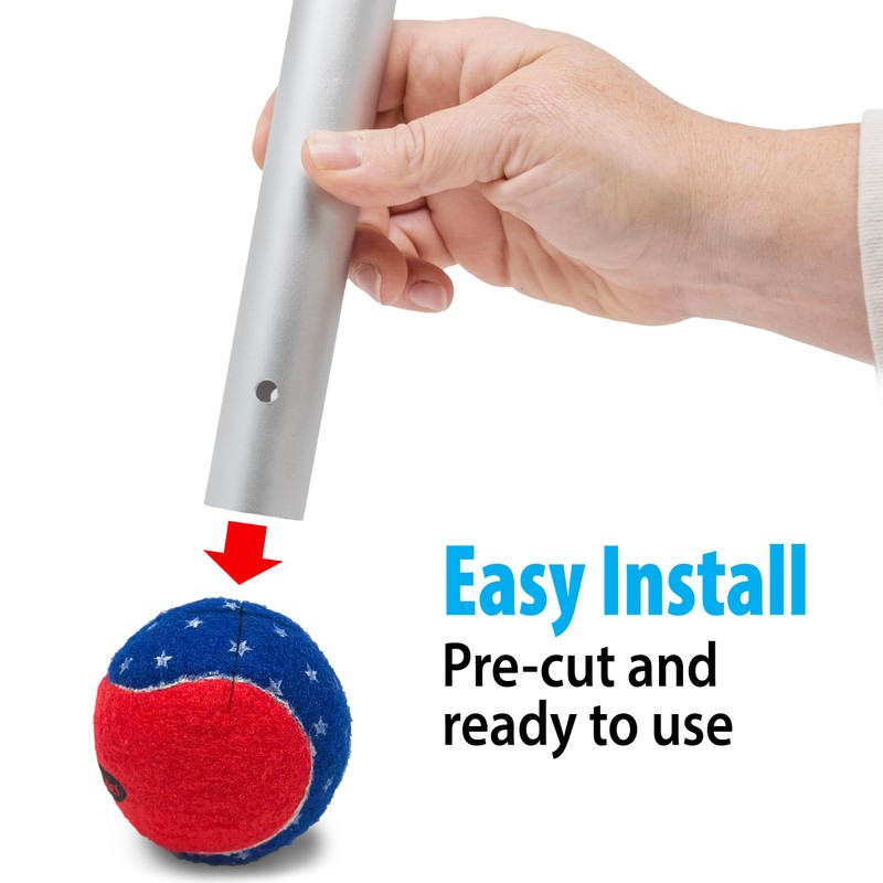 Top Glides Precut Walker Tennis Ball Glides (Patriotic)