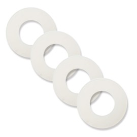 Goddessmoon Toilet Flush Valve Seal Rings, Silicone Toilet Gasket, Compatible with Kohler, Geberit, 2.5 x 2.5 x 0.1 Inches, Leak-Proof Design, Easy to Install, WC Replacement and Repair Parts (4)
