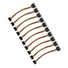 10 Pack SATA Cables 15 Pin 90 Degree Male to
