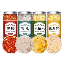 Yinear Sekiyan Rice, Squared Rice, Peach Gum, Naturally Cultivated, Additive-Free, No Impurities, Crushed Silver Wood Mushroom, Saponin Rice, Silver Nameko, Saponaria, Instant Food, Chinese Food