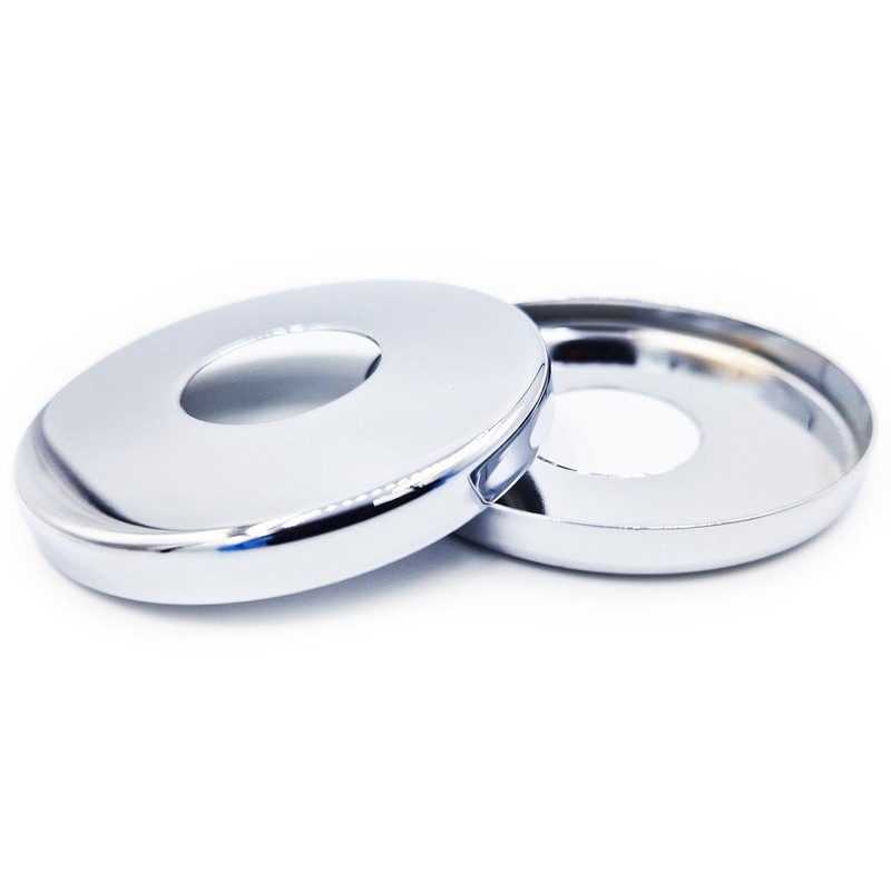 2 x 26mm G3/4 Chrome Tap Shower Pipe Cover High