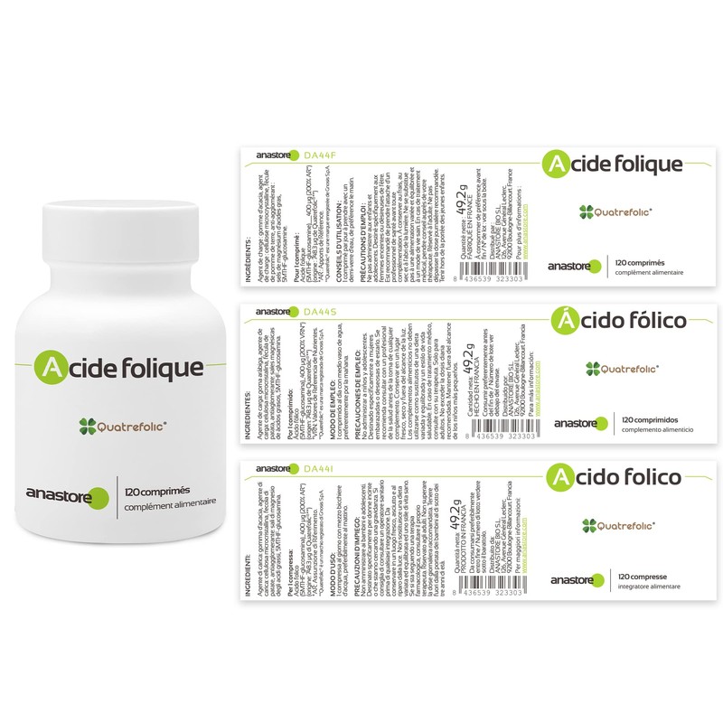 Folic Acid - Quatrefolic® * 120 Tablets / 400 μg