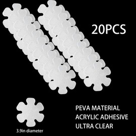 SANKEMU Transparent Non-Slip Bathtub Stickers, 20 PCS Safety Strips Bath Tub Stickers, Appliques Peel Prevent Slipping Grips for Floor Stand