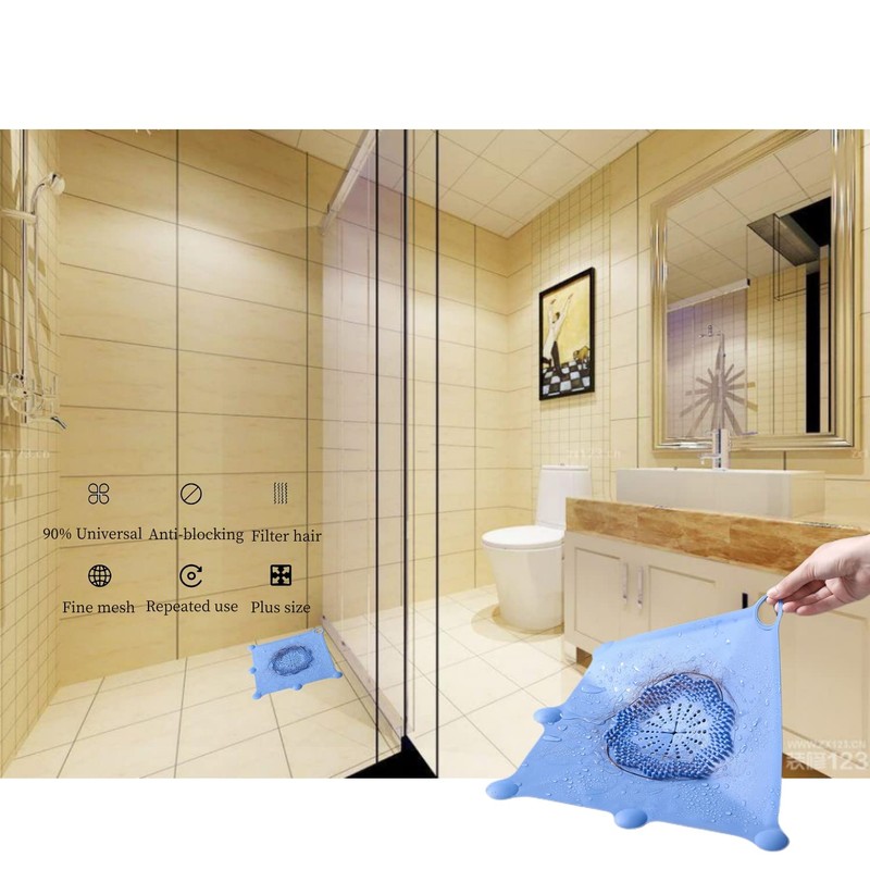 Silicone Shower Drain Hair Catcher, Hair Drain Catcher, Shower Hair