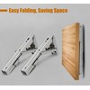 LamChyar Folding Shelf Brackets, Foldable L Brackets, Collapsible Shelf Bracket