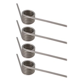 SG Store 4pcs 304 Stainless Steel Torsion Spring 2mm Wire Diameter 15mm OD 122° Deflection Suitable for Fireplaces with Sliding Doors DIY Woodworking Furniture Repair Project