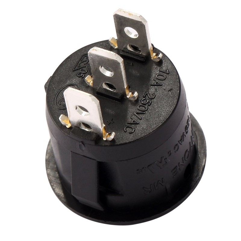 uxcell 3Pin SPDT 2 Position I/O Round Button Toggle On/Off