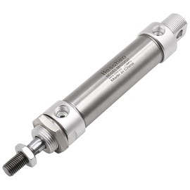 Heschen Stainless Steel Mini Pneumatic Air Cylinder MA 25×50 Bore 25mm Stroke 50mm Single Rod Double Acting