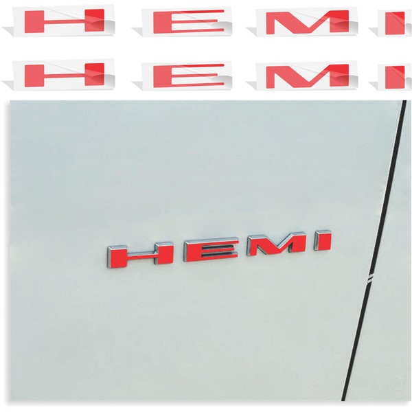 Reflective Concepts HEMI Fender Emblem Overlay Decal Stickers for 2020-2024