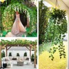 ZWYOQI 84 feet Artificial Vines Greenery Garland Fake Hanging Leaves