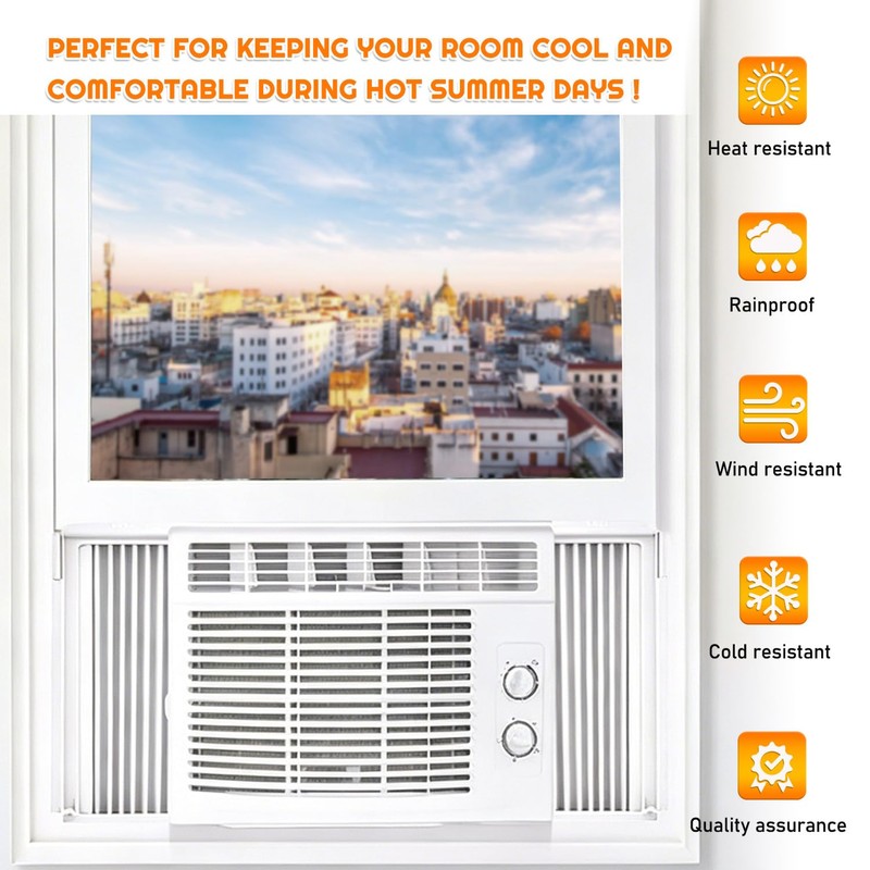 HUAREW Window Air Conditioner Side Panel with Frame