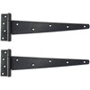 2X Large Heavy Duty 12" Black T Hinges