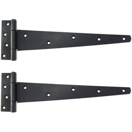 2X Large Heavy Duty 12" Black T Hinges